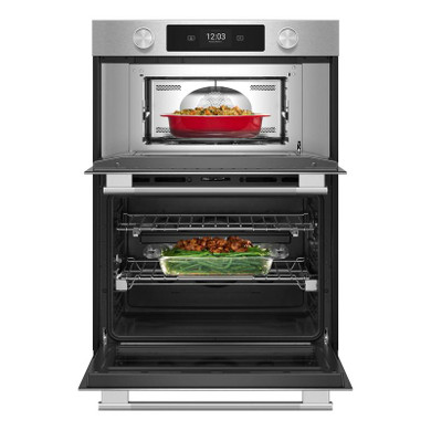 Kitchenaid® 30-inch Smart Electric Combo Wall Oven with Intelligent Cooking Camera - PrintShield™ Finish KOEC930SPS