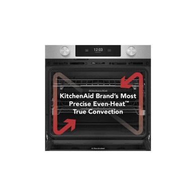 Kitchenaid® 30-inch Smart Electric Single Wall Oven with Intelligent Cooking Camera - PrintShield™ Finish KOES930SPS