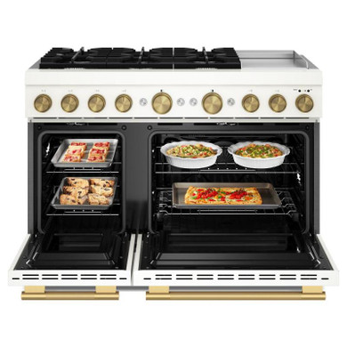 KitchenAid® 48-Inch 6 Burner Commercial-Style Dual Fuel Range with Griddle KFDD948SPL