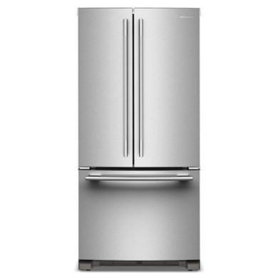 OPEN BOX Kitchenaid® 22 Cu. Ft. 33-Inch Standard-Depth French Door Refrigerator with Internal Water Dispenser KRFF333SPS