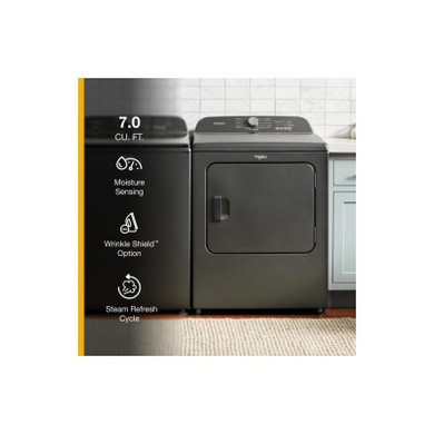 7.0 Cu. Ft. Whirlpool® Top Load Gas Dryer with Moisture Sensor WGD6150PB
