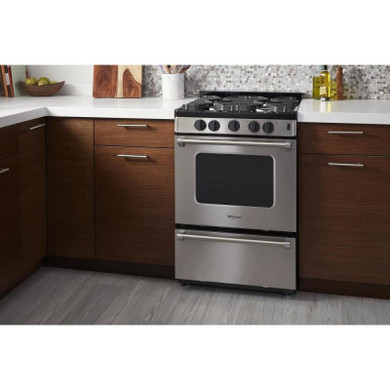 Whirlpool® 24-inch Freestanding Gas Range with Sealed Burners WFG500M4HS