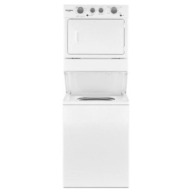 Whirlpool® 4.0 cu.ft I.E.C. Electric Stacked Laundry Center 9 Wash cycles and AutoDry™ YWET4027HW