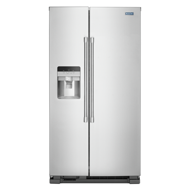 Maytag® 36-Inch Wide Side-by-Side Refrigerator with Exterior Ice and Water Dispenser - 25 Cu. Ft. MSS25C4MGZ