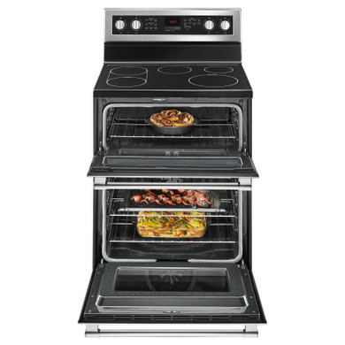 Maytag® 30-Inch Wide Double Oven Electric Range With True Convection - 6.7 Cu. Ft. YMET8800FZ