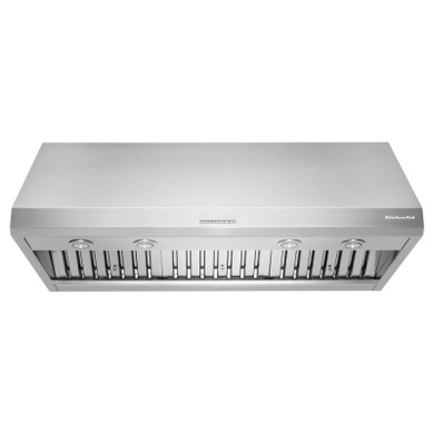 Kitchenaid® 48'' 585 or 1170 CFM Motor Class Commercial-Style Wall-Mount Canopy Range Hood KVWC908KSS