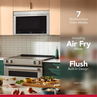 Kitchenaid® Multifunction Flush Mount Over-the-Range Microwave Oven with Infrared Sensor Modes YKMMF730PPS