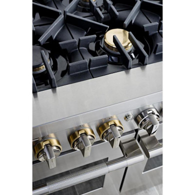 Jennair® 48" RISE™ Dual-Fuel Professional-Style Range with Chrome-Infused Griddle JDRP548HL