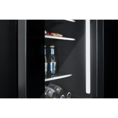 Jennair® NOIR™ 24" Under Counter Glass Door Refrigerator, Right Swing JUGFL242HM