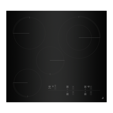 Jennair® Oblivion 24 Electric Radiant Cooktop with Emotive Controls JEC4424KB