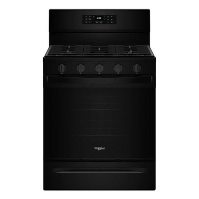 Whirlpool® 30-inch Gas Range with Air Fry and Air Baking, Self Cleaning, Rapid Preheat 5.0 CuFt Capacity WFGS5030RB