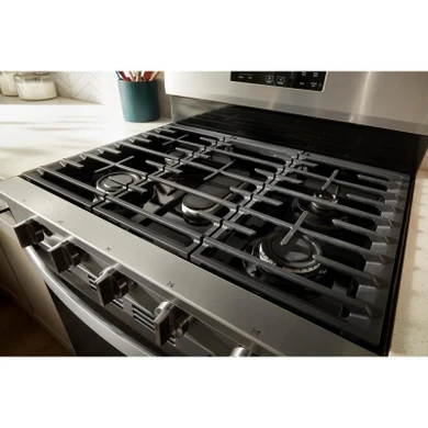Whirlpool® 30-inch Gas Range with Air Cooking Technology, No Preheat Air Fry and Air Baking and Self Clean WFGS5030RV