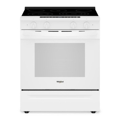 Whirlpool® 30-inch Smart Slide in Electric Range with True Convection, No Preheat Air Fry, WipeClean™ Coating, Steam/Self Clean and High Speed Preheat YWSES7530RW