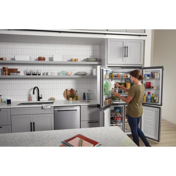 Whirlpool® 36-inch Wide Counter Depth 4 Door Refrigerator - 19.4 cu. ft. WRQA59CNKZ