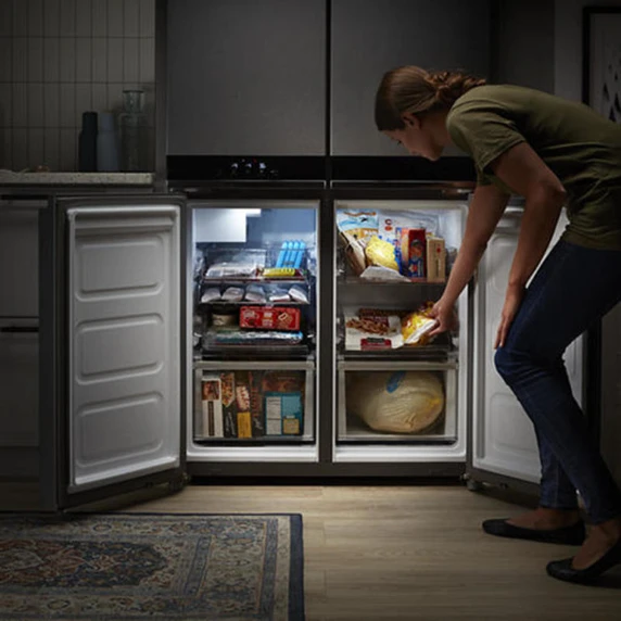 Whirlpool® 36-inch Wide Counter Depth 4 Door Refrigerator - 19.4 cu. ft. WRQA59CNKZ