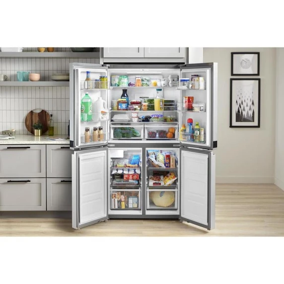 Whirlpool® 36-inch Wide Counter Depth 4 Door Refrigerator - 19.4 cu. ft. WRQA59CNKZ