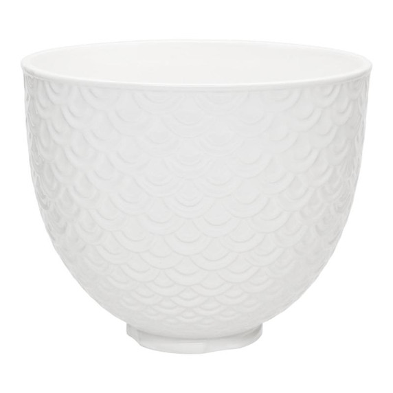 Kitchenaid® 5 Quart White Mermaid Lace Ceramic Bowl KSM2CB5TWM