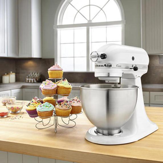 Kitchenaid® Classic Series 4.5-Quart Tilt-Head Stand Mixer K45SSWH