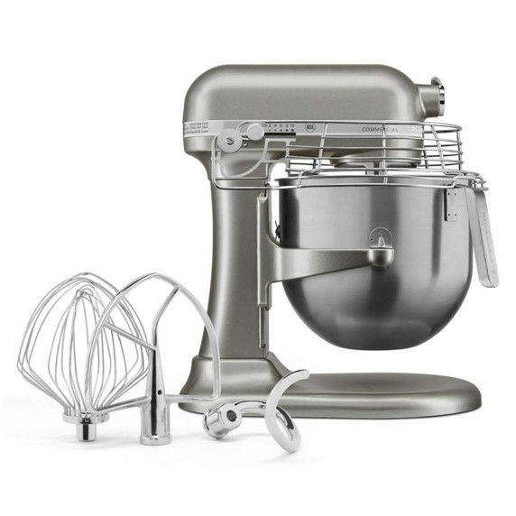 Kitchenaid® NSF Certified® Commercial Series 8 Quart Bowl-Lift Stand Mixer with Stainless Steel Bowl Guard KSMC895CU