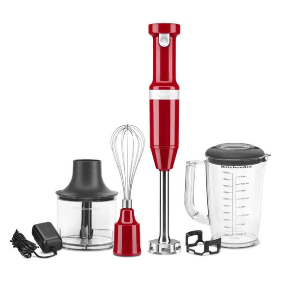 Kitchenaid® Variable Speed Cordless Hand Blender w/ Accessories KHBBV83ER
