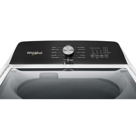 Whirlpool® 5.2 Cu. Ft. I.E.C. Top Load Agitator Washer with Built-In Faucet WTW5025SW