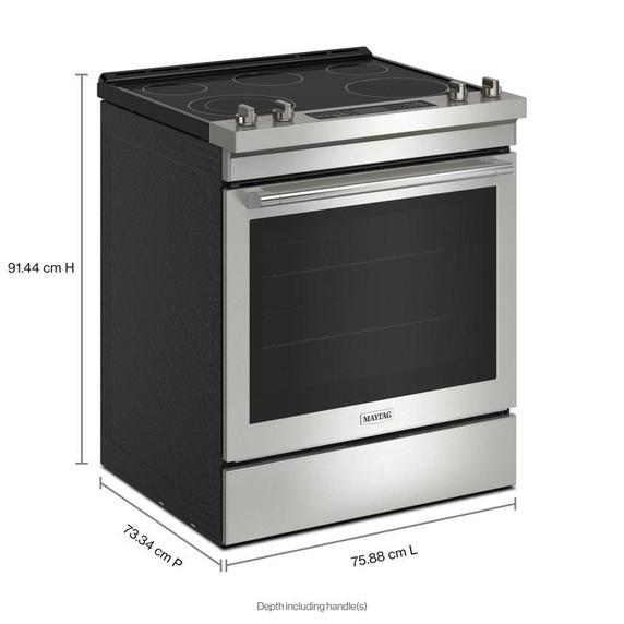 OPEN BOX of Maytag® 30-Inch Wide Slide-In Electric Range With Air Fry - 6.4 Cu. Ft. YMES8800PZ_RD3711377