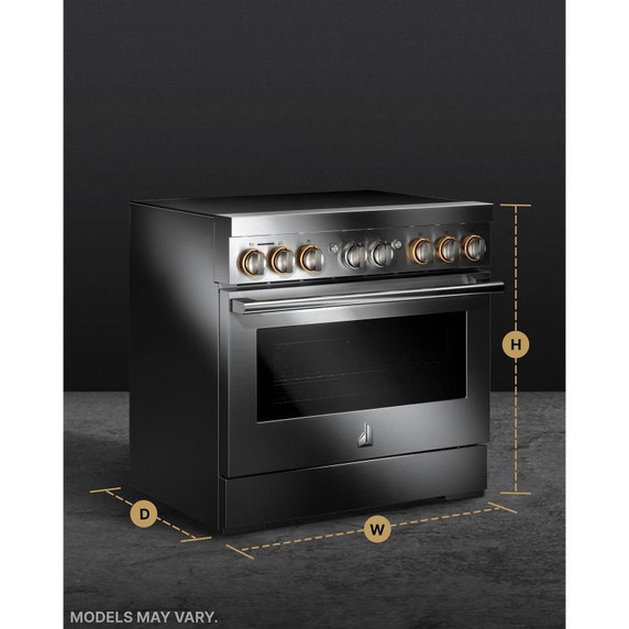 Jennair® RISE™ 36" Induction Professional-Style Range JPIFC736RL