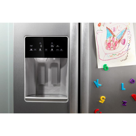 Whirlpool® 36-inch Counter Depth Side-by-Side Refrigerator with Prep &amp; Store Bins WRSC6536RZ