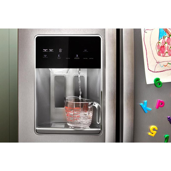 Whirlpool® 36-inch Counter Depth Side-by-Side Refrigerator with Prep &amp; Store Bins WRSC6536RZ