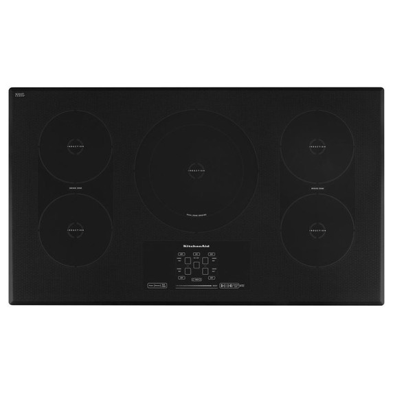 OPEN BOX of Kitchenaid® 36-Inch 5-Element Induction Cooktop, Architect® Series II KICU569XBL