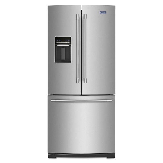 OPEN BOX of Maytag® 30-Inch Wide French Door Refrigerator with Exterior Water Dispenser- 20 Cu. Ft. MFW2055FRZ