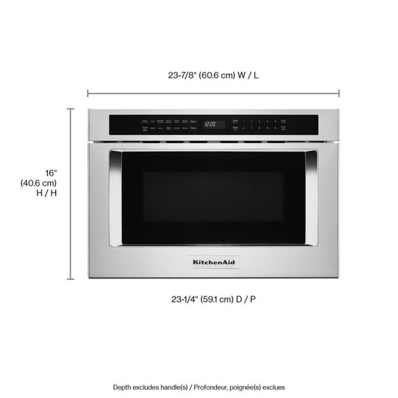 Kitchenaid® 24" Under-Counter Microwave Oven Drawer KMBD104GSS
