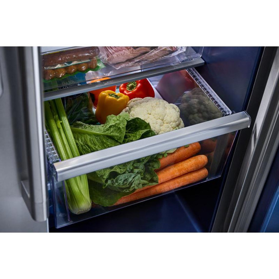 Maytag® 36-inch Wide Counter-Depth Side-by-Side Refrigerator with Arctic Blue Interior - 20.8 Cu. Ft. MRSC6636RZ