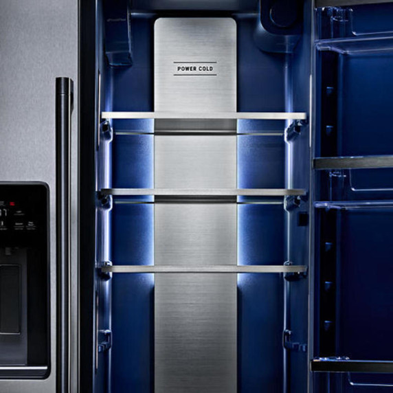 Maytag® 36-inch Wide Full-Depth Side-by-Side Refrigerator with Arctic Blue Interior - 28.3 Cu. Ft. MRSF6636RZ