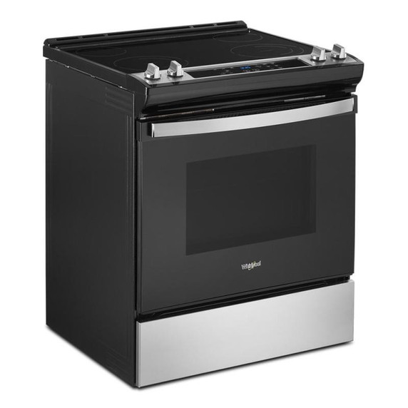 OPEN BOX of 4.8 Cu. Ft. Whirlpool® Electric Range with Frozen Bake™ Technology YWEE515S0LS_RD3817200