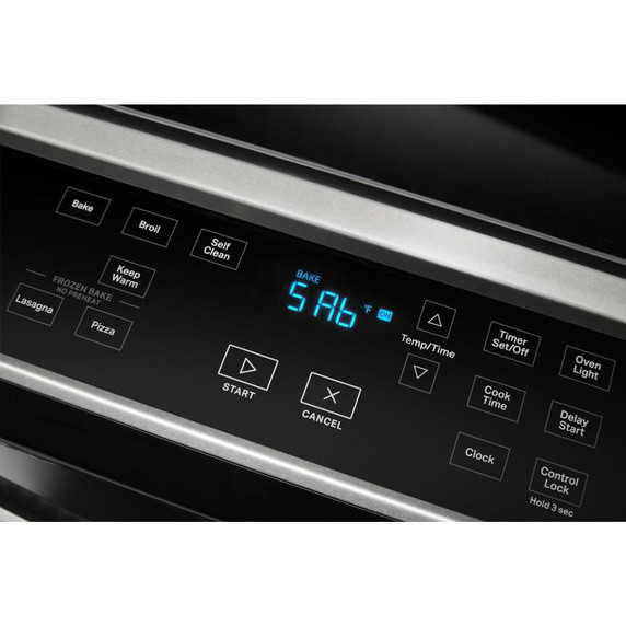 OPEN BOX of 4.8 Cu. Ft. Whirlpool® Electric Range with Frozen Bake™ Technology YWEE515S0LS_RD3817200