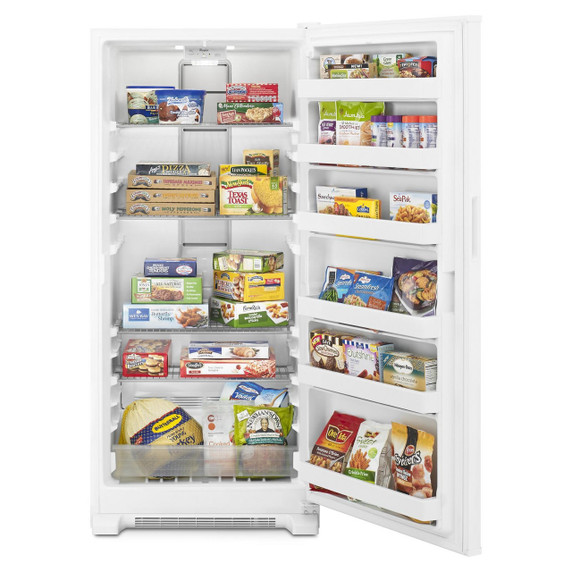 OPEN BOX Whirlpool® 18 cu. ft. Upright Freezer with Adjustable Wire Shelves WZF34X18DW