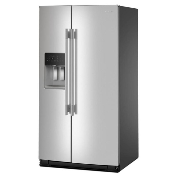 Kitchenaid® 28.7 Cu. Ft. Side-by-Side Refrigerator with Exterior Ice and Water Dispenser in PrintShield™ Finish KRSF536RPS Kitchenaid® 28.7 Cu. Ft. Side-by-Side Refrigerator with Exterior Ice and Water Dispenser in PrintShield™ Finish KRSF536RPS