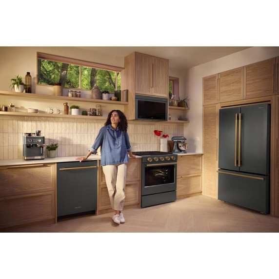 Kitchenaid® 5.0 Cu. Ft. Smart Slide-in Gas Range with Convection Cooking Modes and 2-in-1 Burner KSGS530SJP