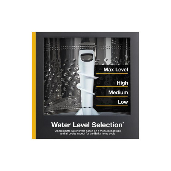 4.8 - 4.9 Cu. Ft. I.E.C. Whirlpool® Top Load Washer with 2-in-1 Removable Agitator. WTW4107SW