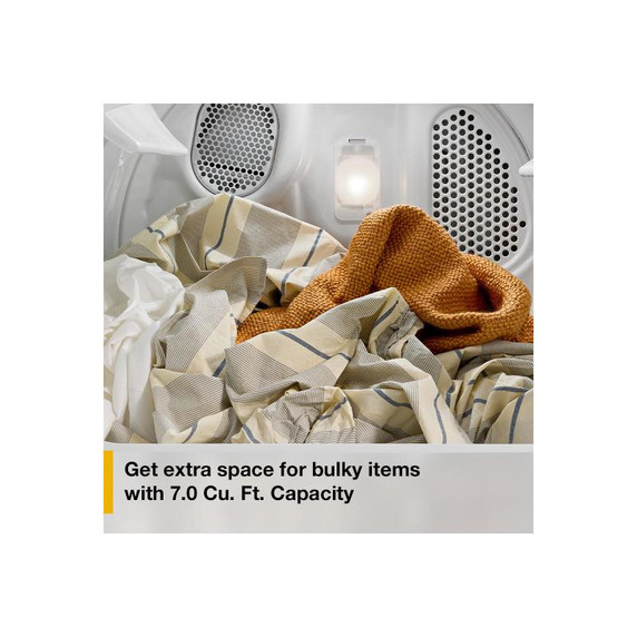 Whirlpool® 7.0 cu. ft. Electric Dryer with Adaptive Dry - Vented Top Load Matching YWED4105SW Whirlpool® 7.0 cu. ft. Electric Dryer with Adaptive Dry - Vented Top Load Matching YWED4105SW