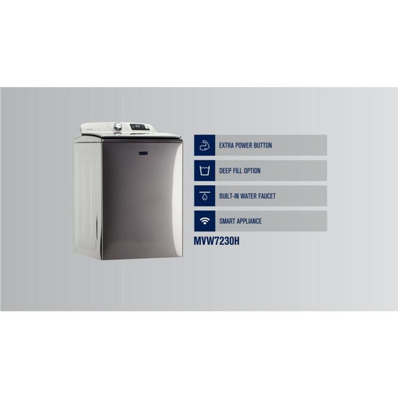OPEN BOX Maytag® Smart Top Load Washer with Extra Power Button - 6.0 IEC cu. ft. MVW7230HC*