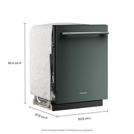 Kitchenaid® 360° Max Jets™ Third Rack Dishwasher with ProDry™ System, 44 dBA KDTS424SJP
