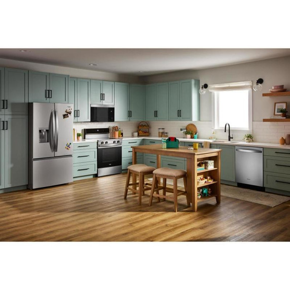 Whirlpool® 24-Inch Dishwasher with Total Coverage Wash Action and Auto Open Air Dry in Fingerprint Resistant Stainless Steel WDTS8024SZ