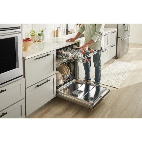 OPEN BOX Kitchenaid® 23.8 cu. ft. 36" Counter-Depth French Door Platinum Interior Refrigerator with PrintShield™ Finish KRFC704FPS***