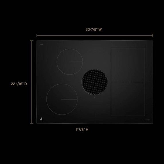 30" NextGen JennAir Downdraft Induction Cooktop JIDT730SBL