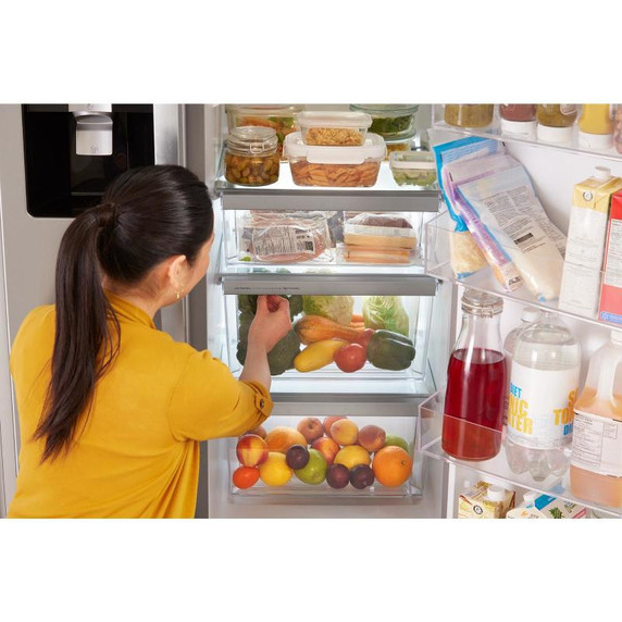 OPEN BOX Whirlpool® 33-inch Wide Side-by-Side Refrigerator - 21 cu. ft. WRS321SDHZ