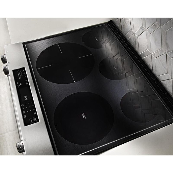 OPENBOX Kitchenaid® 30-Inch 5-Element Electric Convection Front Control Range YKSEG700ESS