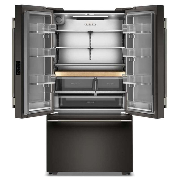 Kitchenaid® 24 cu. ft. 36-Inch Width Counter-Depth French Door Refrigerator with Interior Dispense KRFC236SBE