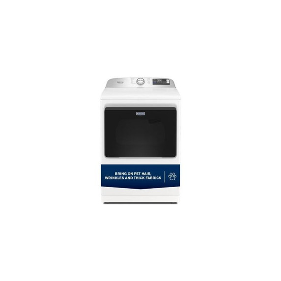 Maytag® 7.4 Cu. Ft. Pet Pro Top Load Electric Dryer with Extra Power and Sanitize Cycle YMED7205RW
